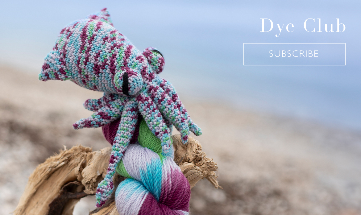 dye club exclusive crochet hand dyed yarn luxury subscription